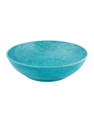 Bol pentru salata, albastru, 30.5 cm, Flora - BORDALLO PINHEIRO